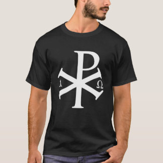 Camiseta Alpha Omega Chi Rho Bizantino Christian Jesus Chri