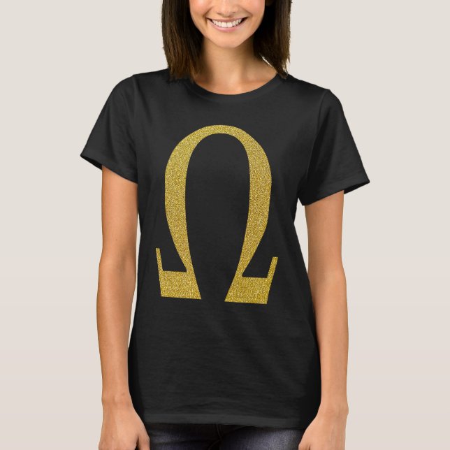 Camiseta Alpha Omega Letter Greek Alphabet (Frente)