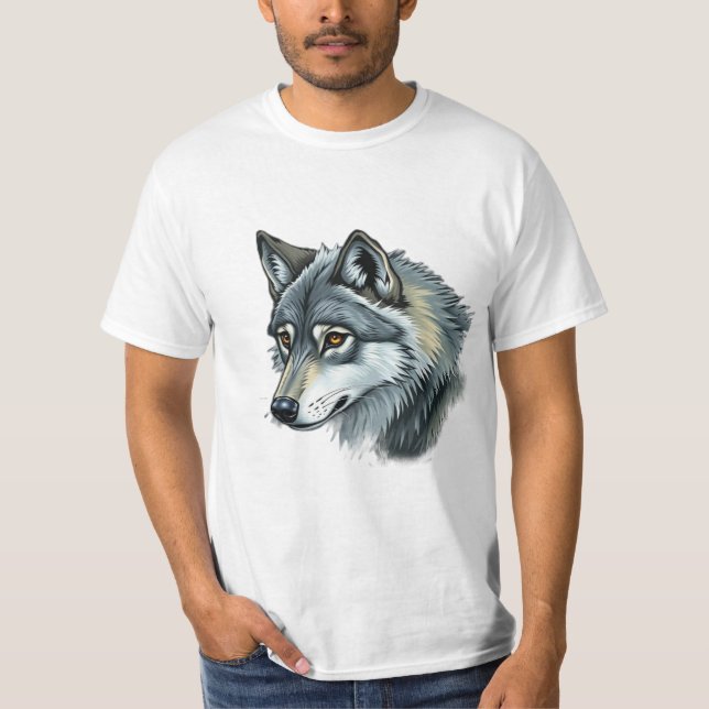 Camiseta „Alpha-Wolf – König der Wildnis“ (Frente)