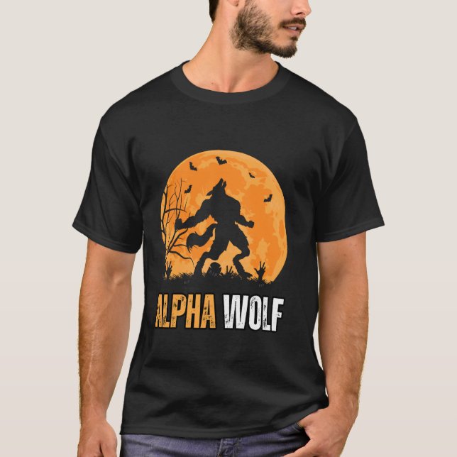 Camiseta Alpha Wolf Meme Forte e Confiante Betas Trabalha (Frente)