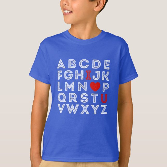 Camiseta Alphabet ABC I Love You (Frente)