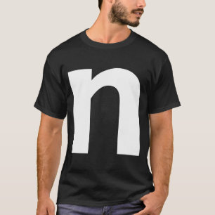 Camiseta Alphabet - Letra N minúscula Grupo de Correspondên