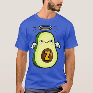 Camiseta Alphabet - Letra Z Cute Santa Guacamole Avocado