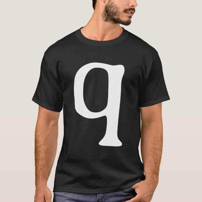 Camiseta Alphabet Letter Q Q Halloween Carnival (Frente)