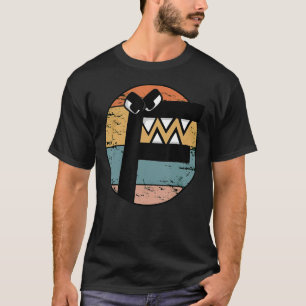 Camiseta Alphabet Lore f Costume Retro Sunset Para Boi Vill