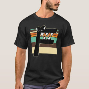 Camiseta Alphabet Lore f Retro Sunset Costume For Boys Vill