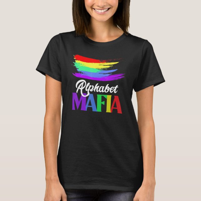 Camiseta Alphabet Mafia Lgbtq Pride Soa Gay Im In (Frente)