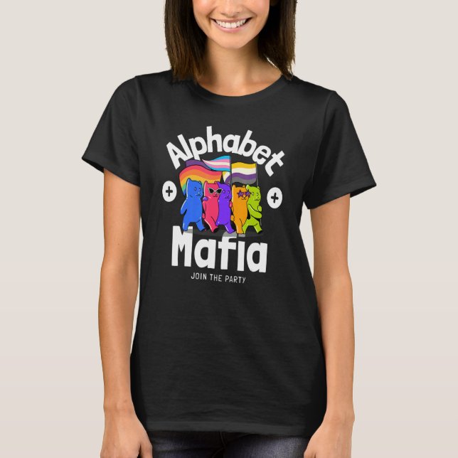 Camiseta Alphabet Mafia Lgbtq Pride Sons Gay (Frente)