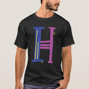 Camiseta Alphabet Whimsical - H Tipografia - Caractere H