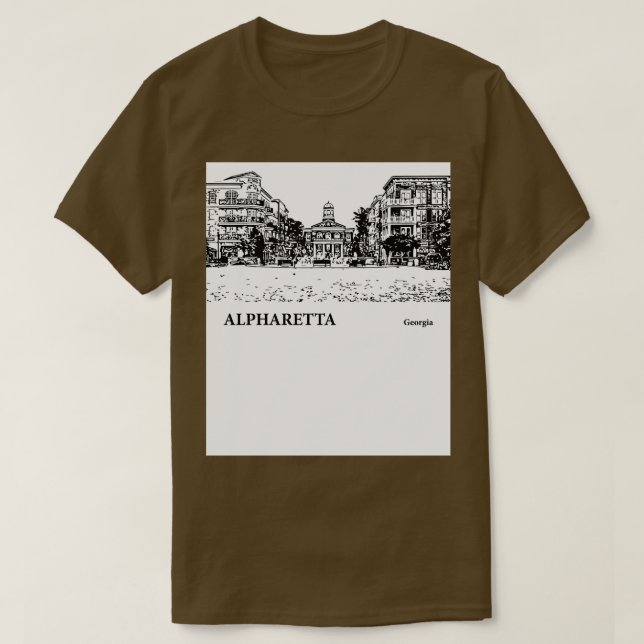 Camiseta Alpharetta Georgia TShirt 3 (Frente do Design)