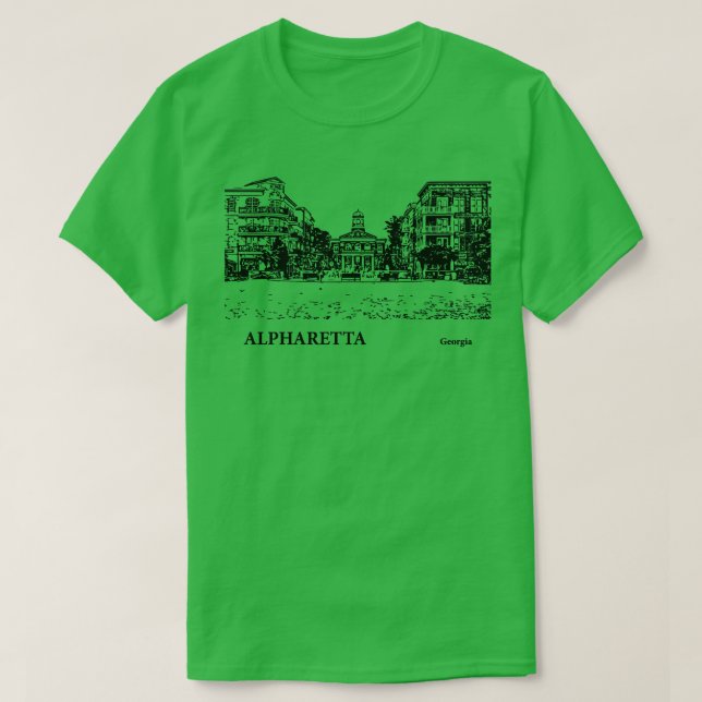 Camiseta Alpharetta Georgia TShirt 4 (Frente do Design)