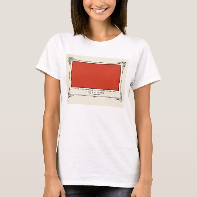 Camiseta Alphonse Allais, April Fools, Red, Abstrato Art (Frente)
