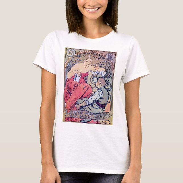 Camiseta Alphonse Mucha (Frente)