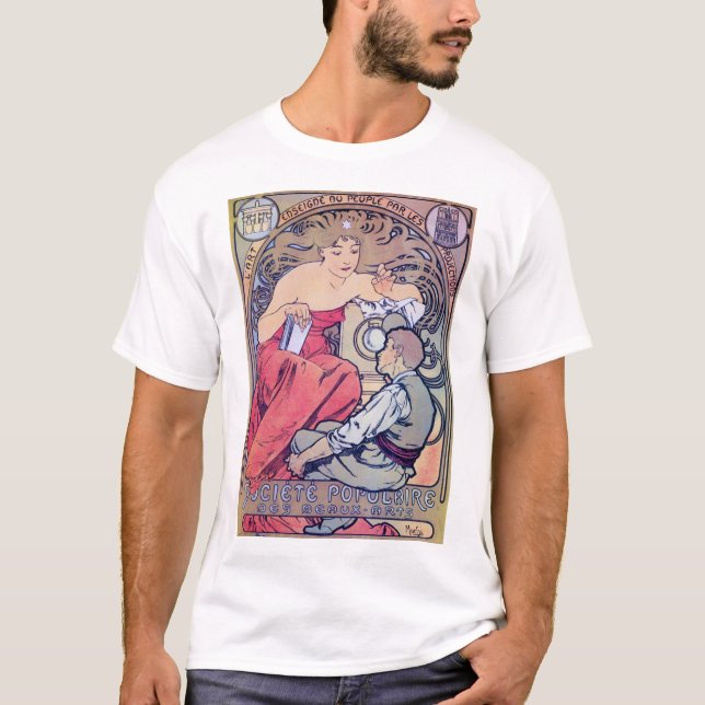 Camiseta Alphonse Mucha (Frente)