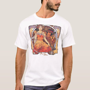 Camiseta Alphonse Mucha - a feira de mundo St Louis 1904