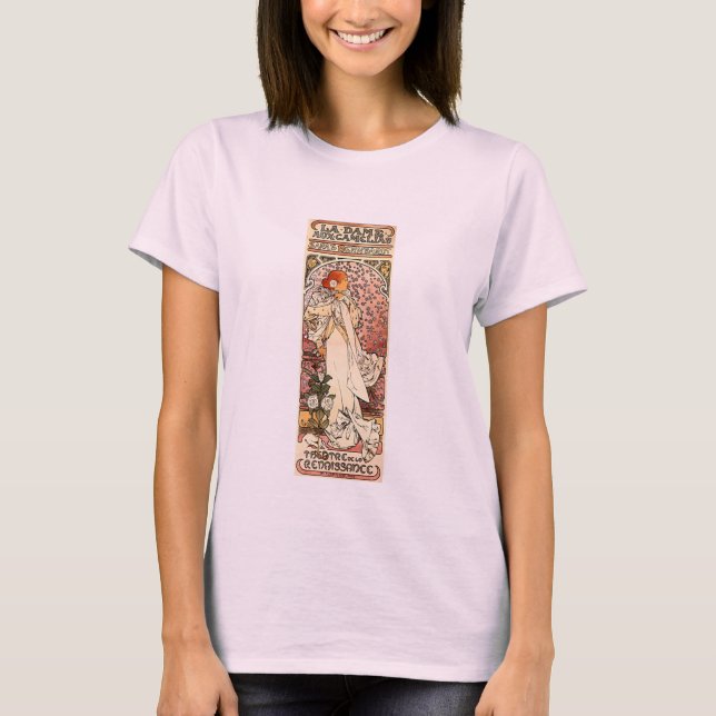 Camiseta Alphonse Mucha Art Nouveau (Frente)