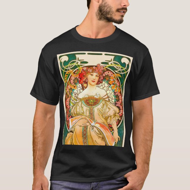 Camiseta Alphonse Mucha Art Nouveau Daydre (Frente)