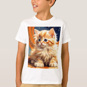 Camiseta Alphonse Mucha Art Nouveau Orange Cat