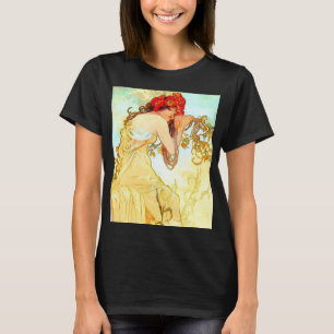 Camiseta Alphonse Mucha Art Nouveau Summer
