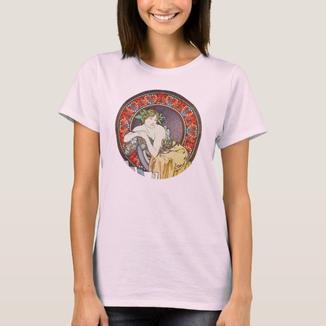 Camiseta Alphonse Mucha Goddese (Frente)