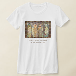 Camiseta Alphonse Mucha - Os tempos do dia