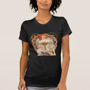 Camiseta Alphonse Mucha - primavera