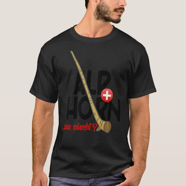 Camiseta Alphorn Suiça What Meias Classic T-Shirt (Frente)