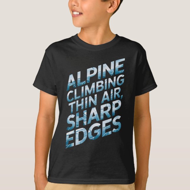 Camiseta Alpine Climbing Thin Air Sharp Edges  (Frente)