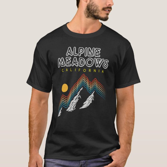 Camiseta Alpine Meadows, California - USA Ski Resort - BACK (Frente)