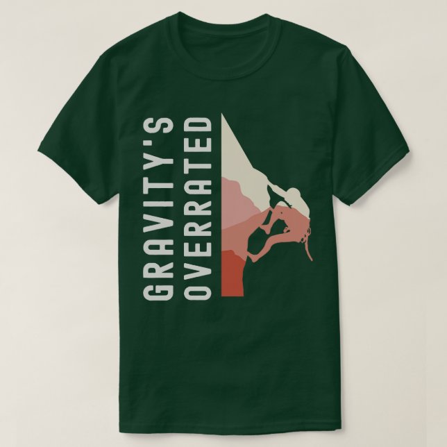 Camiseta Alpinista De Escala De Gravitys Supernotados (Frente do Design)