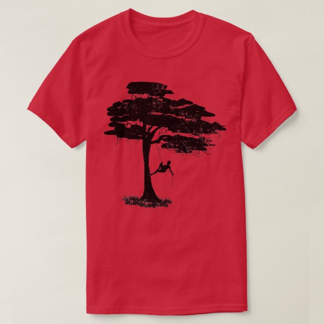Camiseta Alpinistas de árvores arboristas (Frente do Design)