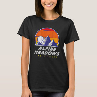 Camiseta Alpino Meadows, California - USA Ski Resort BACK P