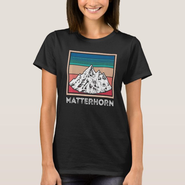 Camiseta Alps Matterhorn Suiça Souvenir Ski Zermatt S (Frente)