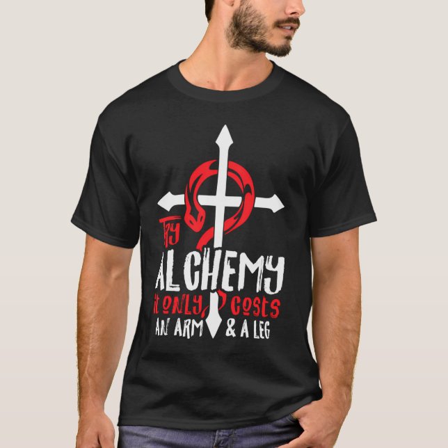 Camiseta Alquimia Custa Apenas Um Alchemi De Animação De Br (Frente)