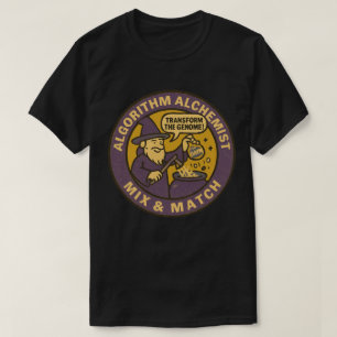 Camiseta Alquimia de Dados de Transmutação Genômica em Ação