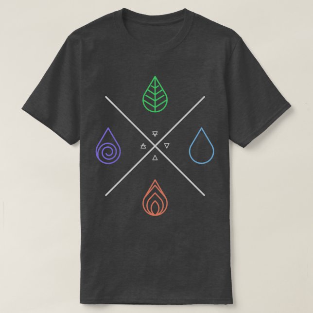 Camiseta Alquimia Os 4 Elementos (Frente do Design)