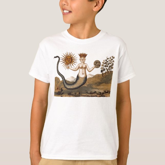 Camiseta Alquimia Simbólica com Sol e Lua (Frente)