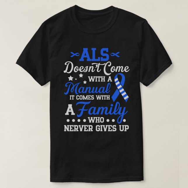 Camiseta ALS Awarding Support, ALS Fighter, ALS Warrior, A (Frente do Design)