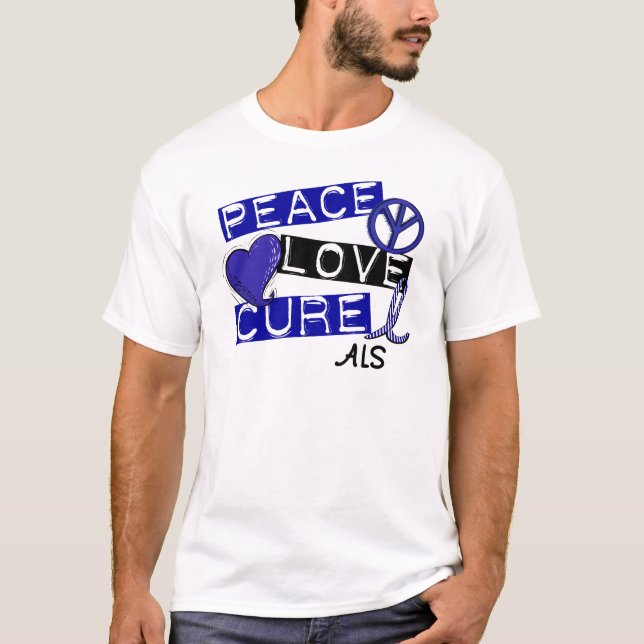 CAMISETA ALS DA CURA DO AMOR DA PAZ (Frente)