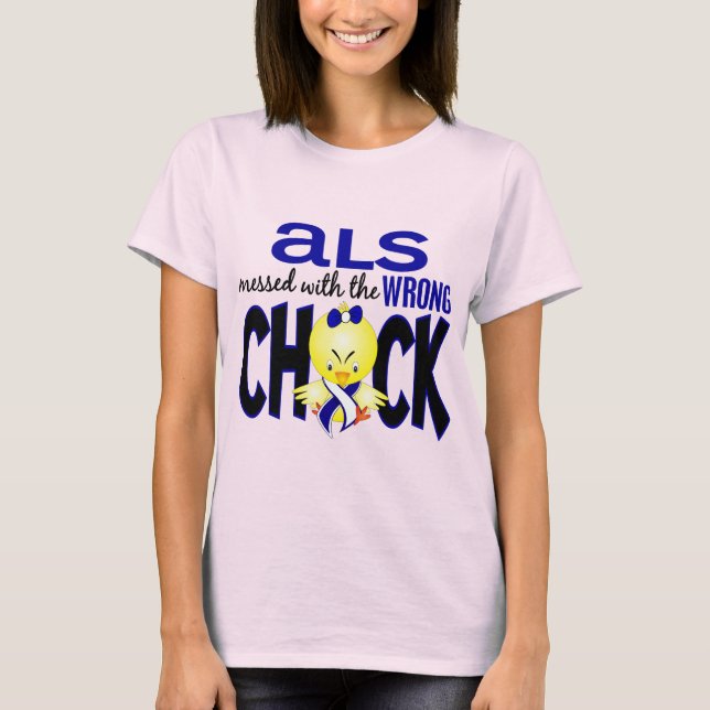 Camiseta ALS Mensada com o Pintinho incorreto (Frente)