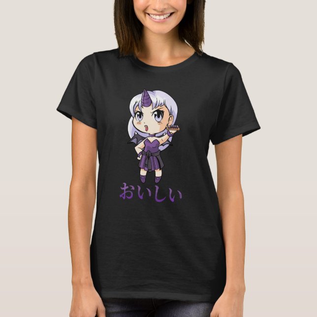 Camiseta Alt Aestética Deliciosa Garota Diabo Sushi Roll Em (Frente)