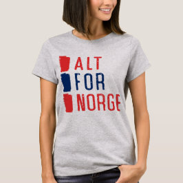 Camiseta Alt para Norge Norueguês Motto
