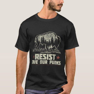 Camiseta Alt Us National Park Resist Service Bison Buffalo