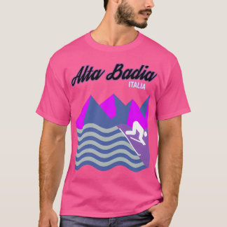 Camiseta Alta Badia Dolomites Itália Ski Resort Snowboard
