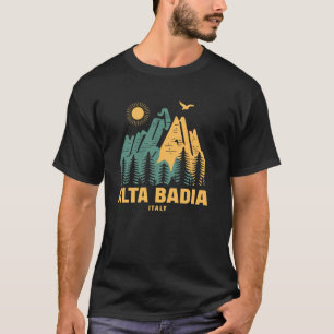 Camiseta Alta Badia Montanhas Itália Caminhando ao Exterior
