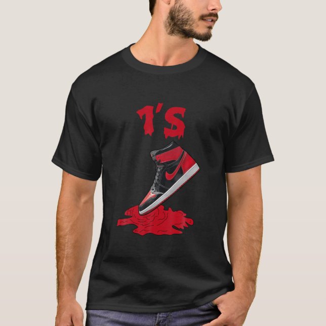 Camiseta Alta OG Patent Bred 1S Tee Para Corresponder A Dri (Frente)
