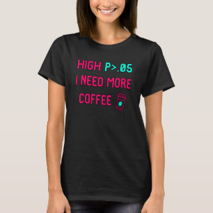 Camiseta Alta P I precisa de mais café estatisticamente sig