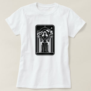 Camiseta Alta Sacerdotisa do Tarot Feminina Fumando Maconha
