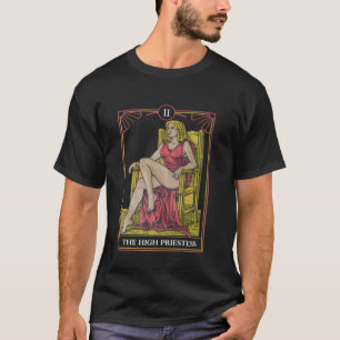 Camiseta Alta Sacerdotisa Taro Mística Gótica Espiritual