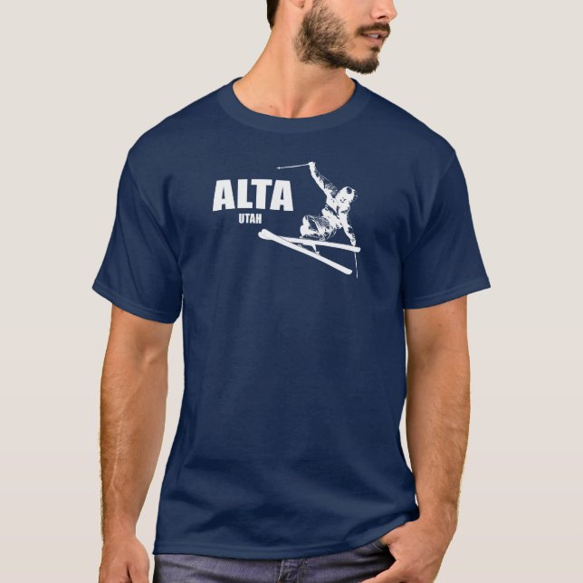 Camiseta Alta Utah Skier (Frente)